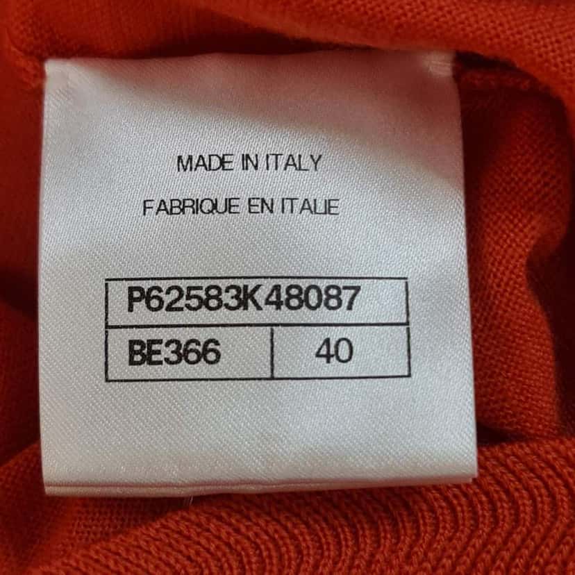 Chanel CC Buttons Jersey Top Red Cotton Never worn, with tag - Box View