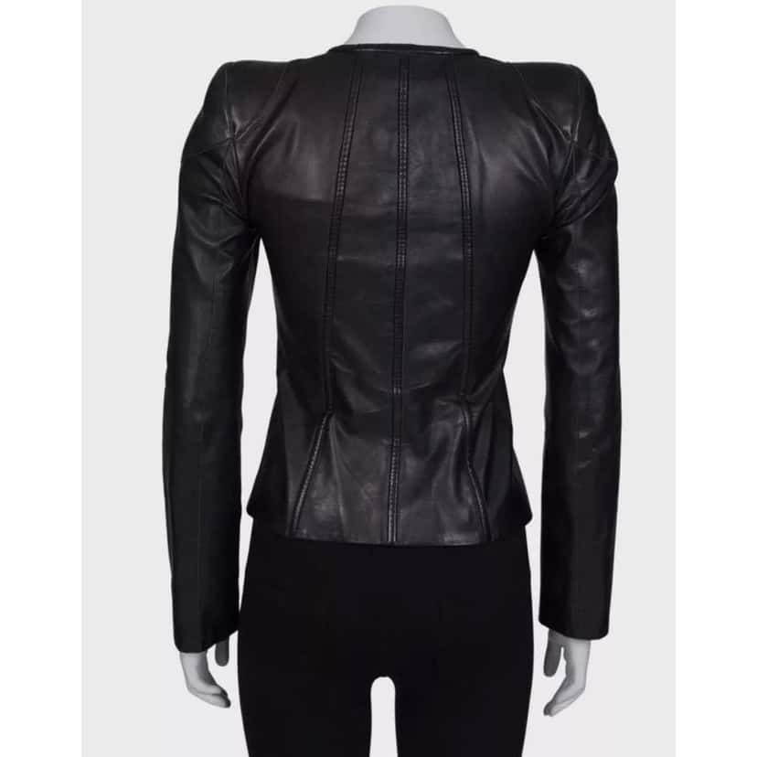 Roberto Cavalli Jacket Black Leather Very good condition - Inside View