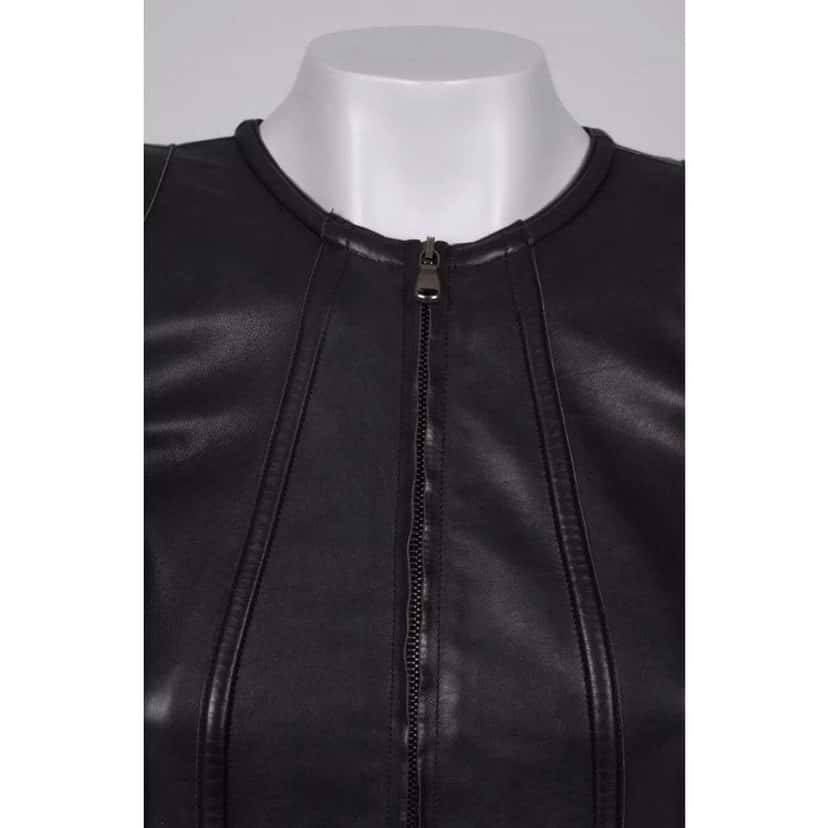 Roberto Cavalli Jacket Black Leather Very good condition - Model View