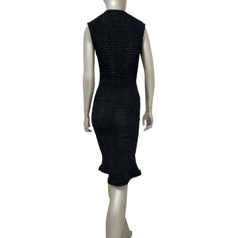 Chanel 2016 Shift Dress Black Cotton Very good condition - Back View