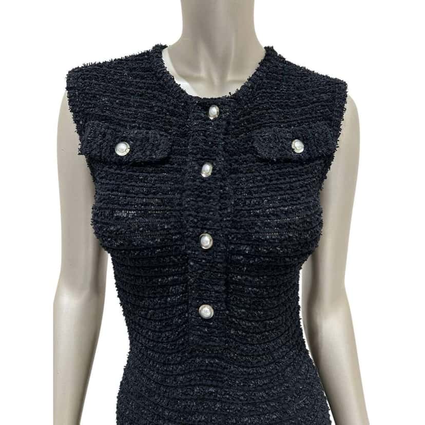 Chanel 2016 Shift Dress Black Cotton Very good condition - Inside View