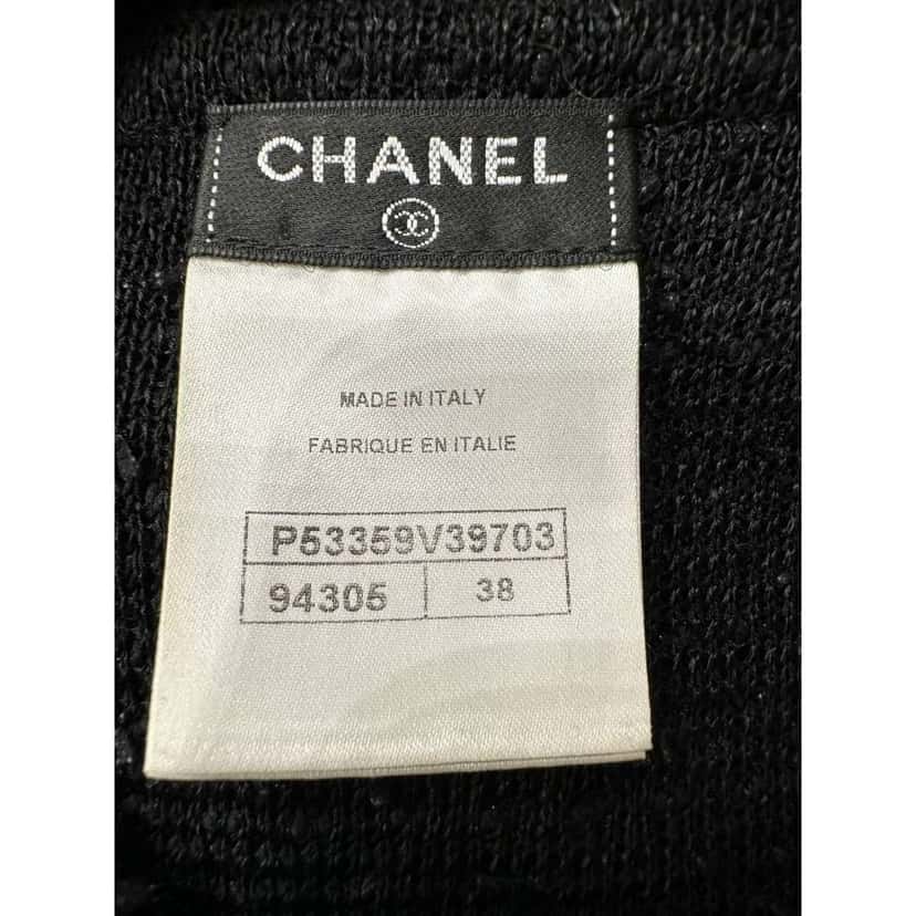 Chanel 2016 Shift Dress Black Cotton Very good condition - Model View