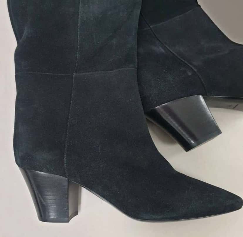 Saint Laurent Boots Black Suede Very good condition - Back View