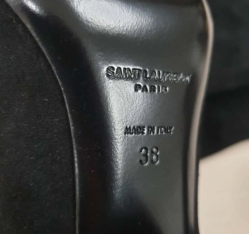 Saint Laurent Boots Black Suede Very good condition - Inside View