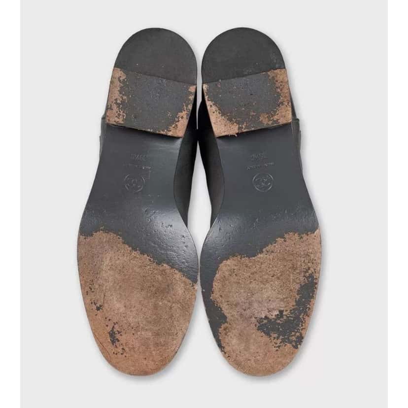 Chanel Knee High Boots Grey Leather Good condition - Box View