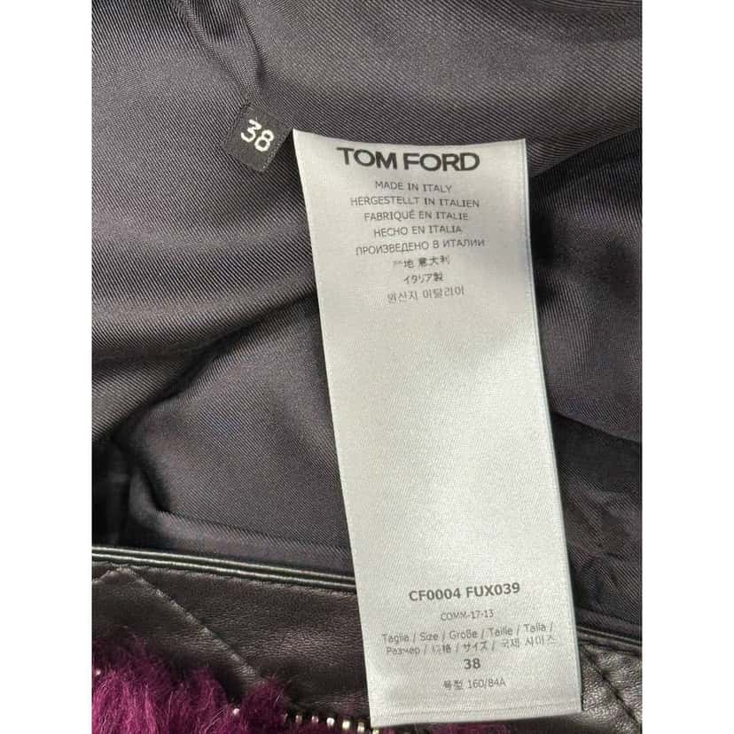 Tom Ford Lamb Chubby Bomber Jacket Black Cotton Very good condition - Inside View