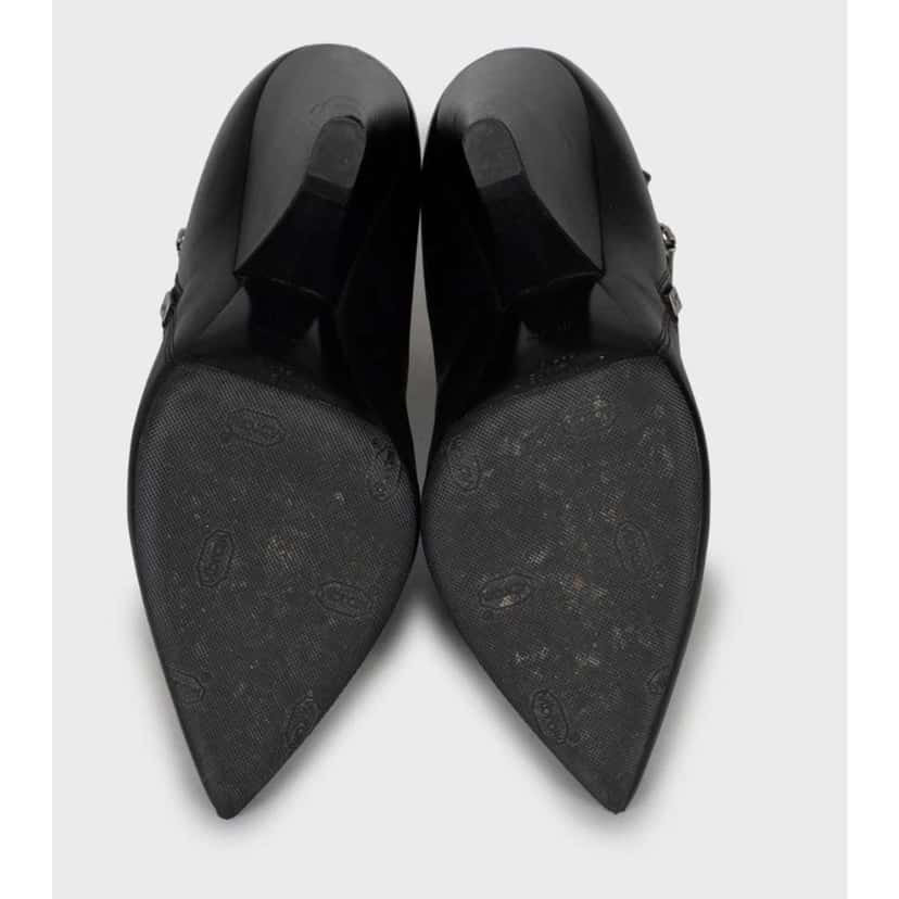 Saint Laurent Niki Wedge Boots Black Leather Very good condition - Box View