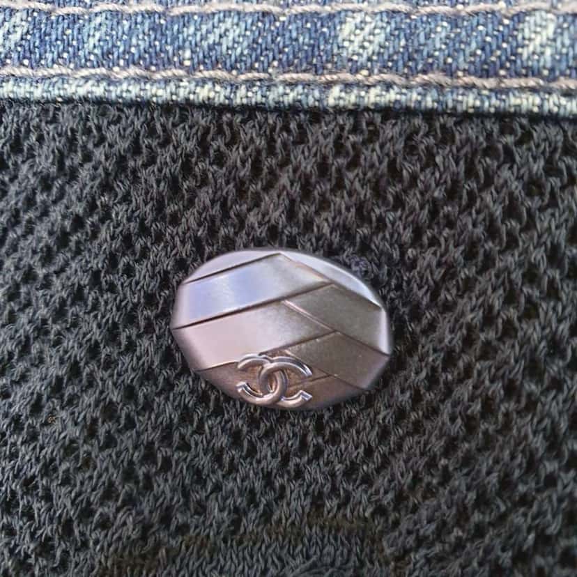 Chanel Camellia Mini Skirt Camel Denim Very good condition - Inside View