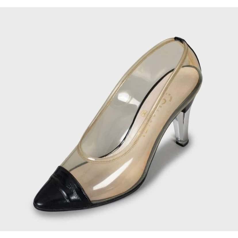 Chanel Transparent Pumps with Toe MultiColor Leather Very good condition - Inside View