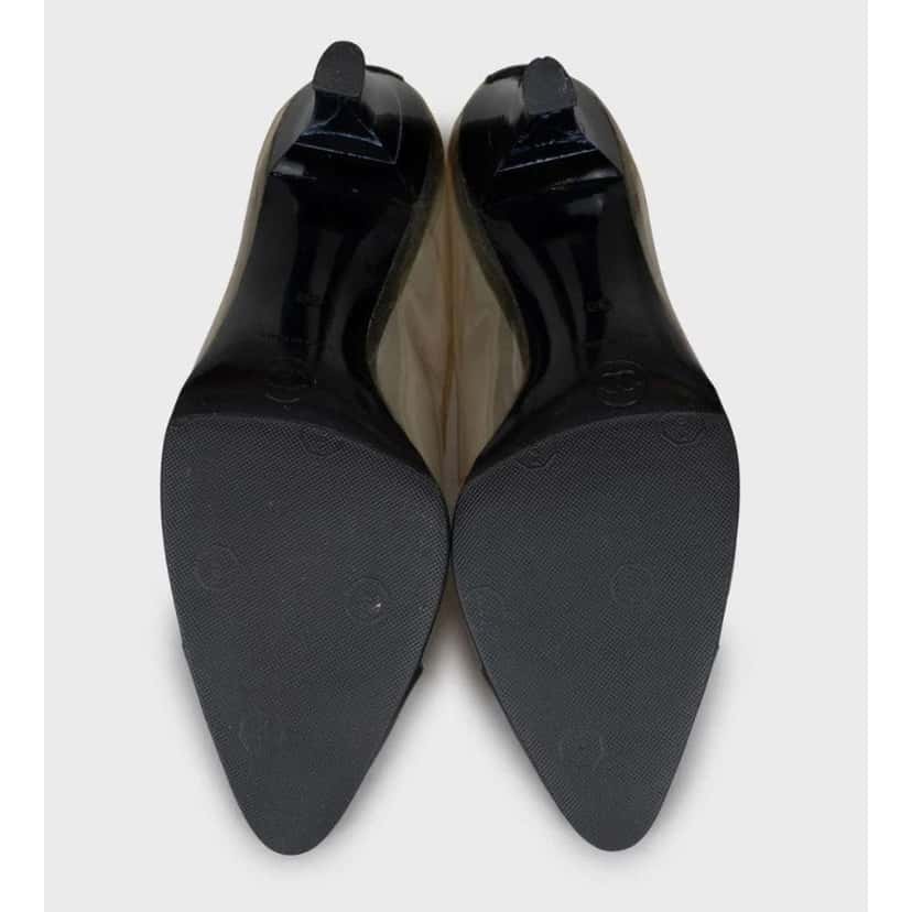 Chanel Transparent Pumps with Toe MultiColor Leather Very good condition - Box View