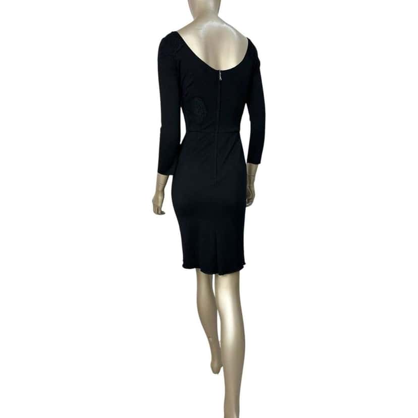 Dolce & Gabbana Fitted Lace Dress Black Lace Very good condition - Back View