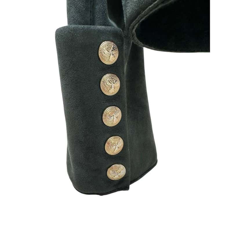 Balmain Biker Jacket Green Shearling Very good condition - Inside View