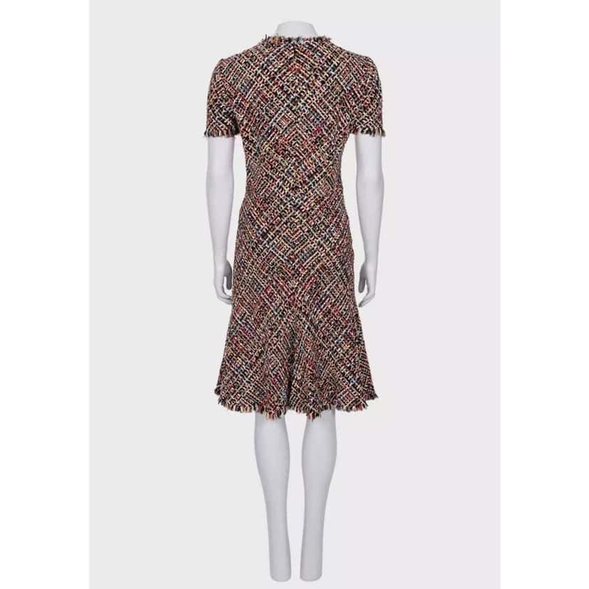 Alexander Mcqueen Fitted Dress Black Cotton Very good condition - Inside View