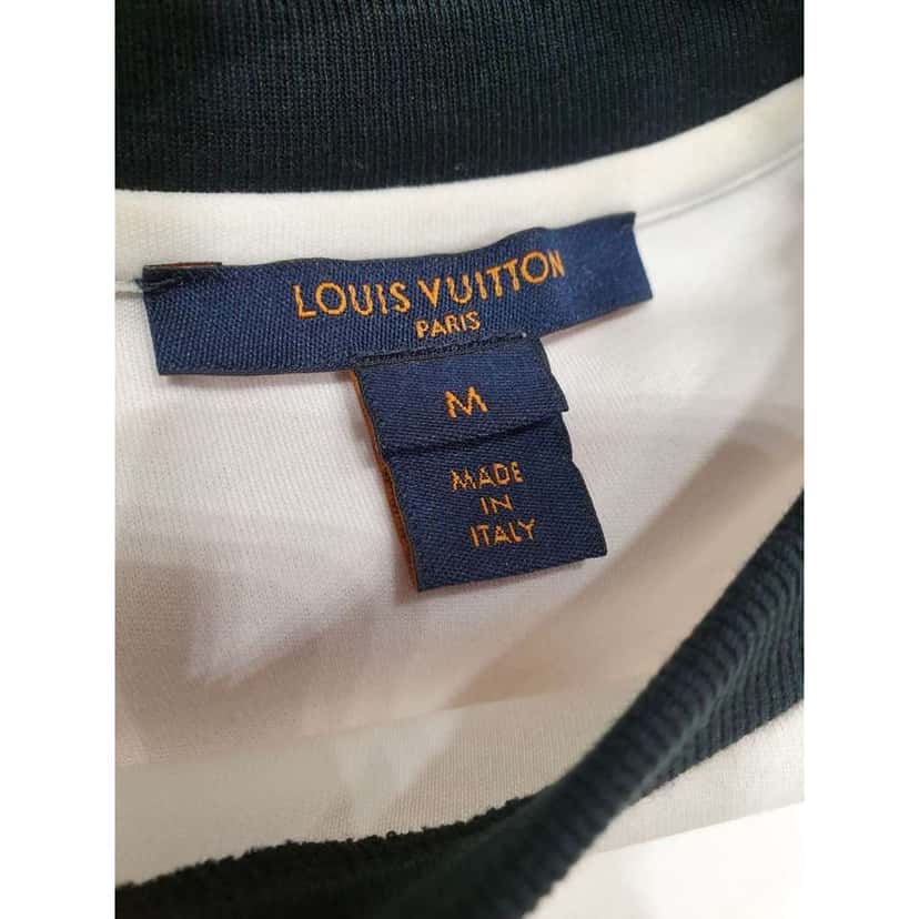 Louis Vuitton Logo Tee White Cotton Very good condition - Inside View