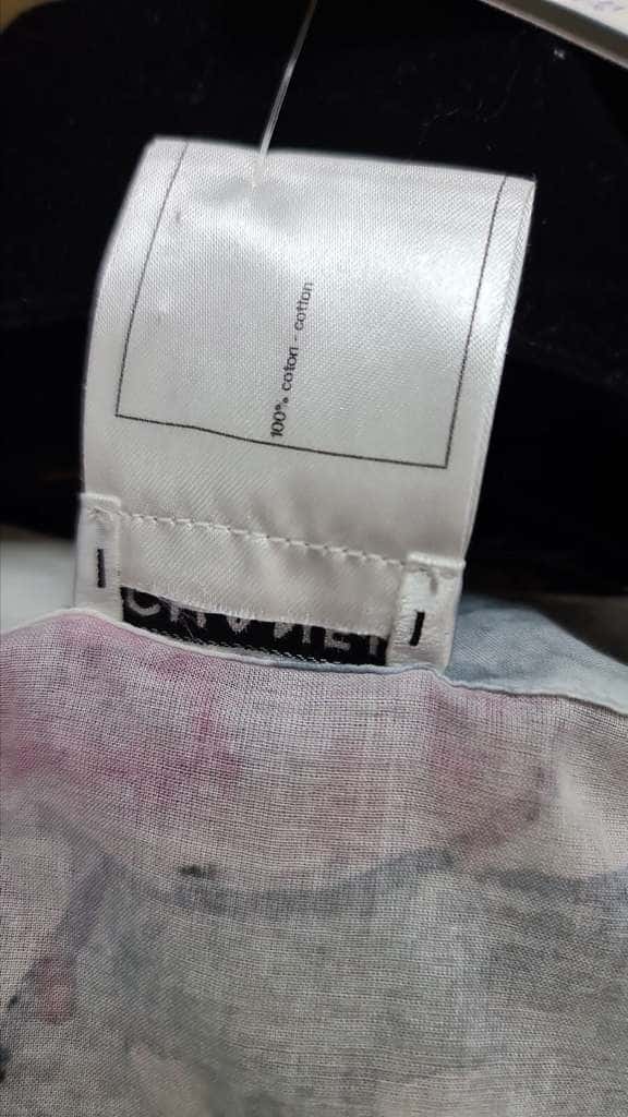 Chanel Floral Print Ruffle Blouse MultiColor Cotton Very good condition - Box View