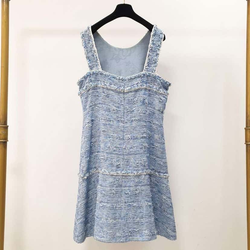 Chanel Fantasy Fringed Dress Spring 2015 Black Tweed Very good condition - Inside View