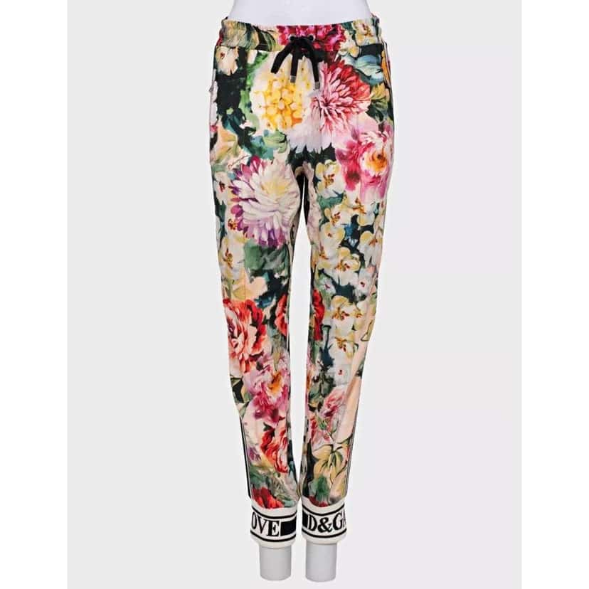 Dolce & Gabbana Floral Suit Silver Silk Very good condition - Model View