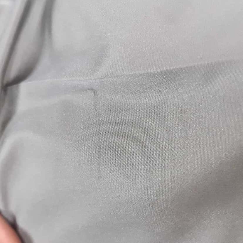 Chanel Knee Length Skirt Grey Silk Very good condition - Box View