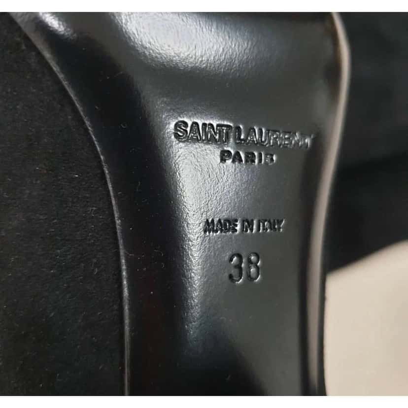 Saint Laurent Boots Black Suede Very good condition - Inside View