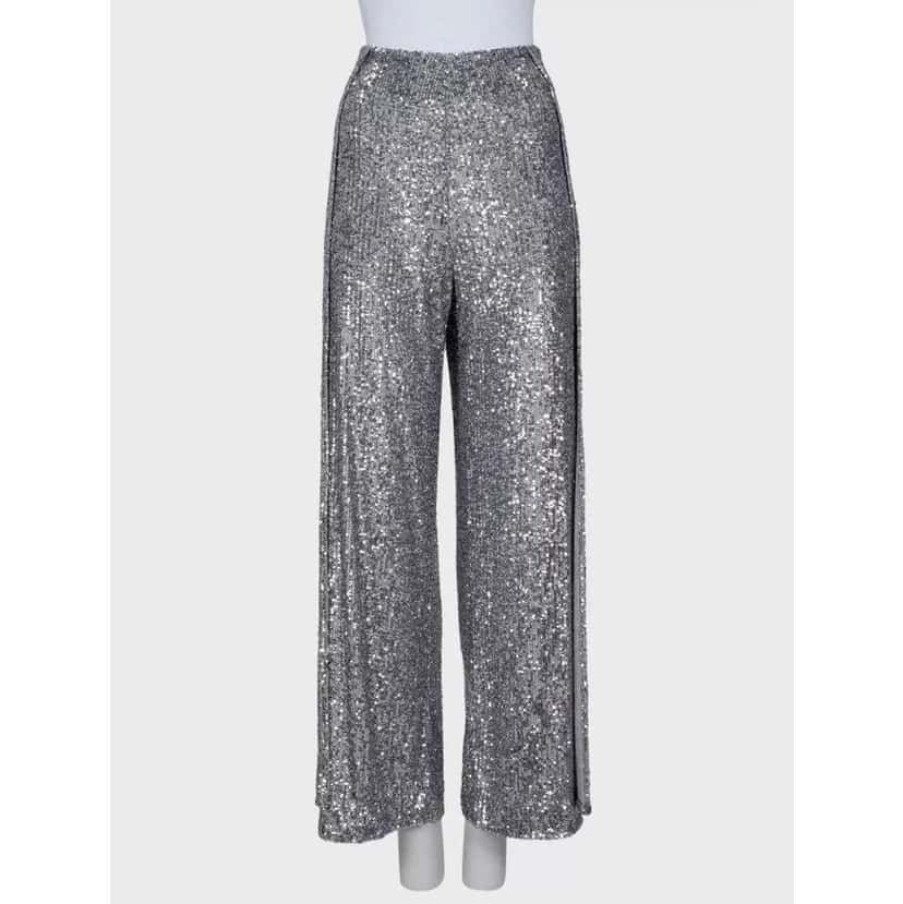 Tom Ford Sequin Suit Set Pre ownned Silver Silk Very good condition - Model View