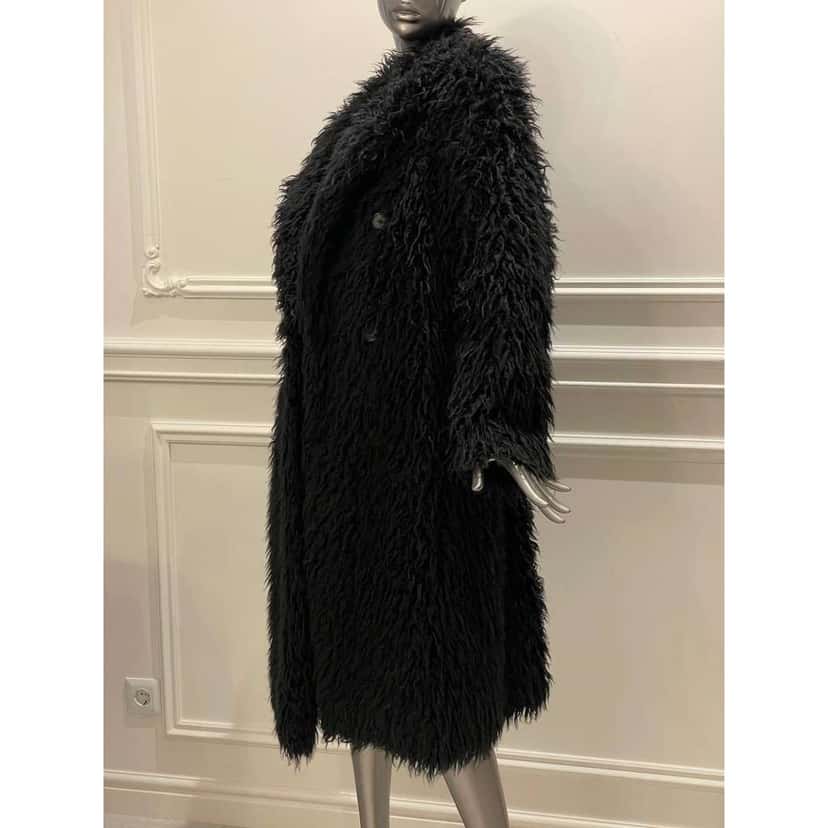 Saint Laurent Paris Faux Coat Black Very good condition - Inside View