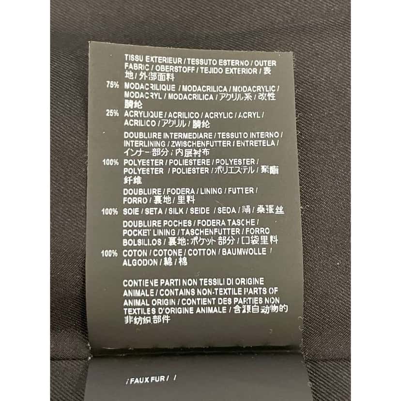 Saint Laurent Paris Faux Coat Black Very good condition - Model View