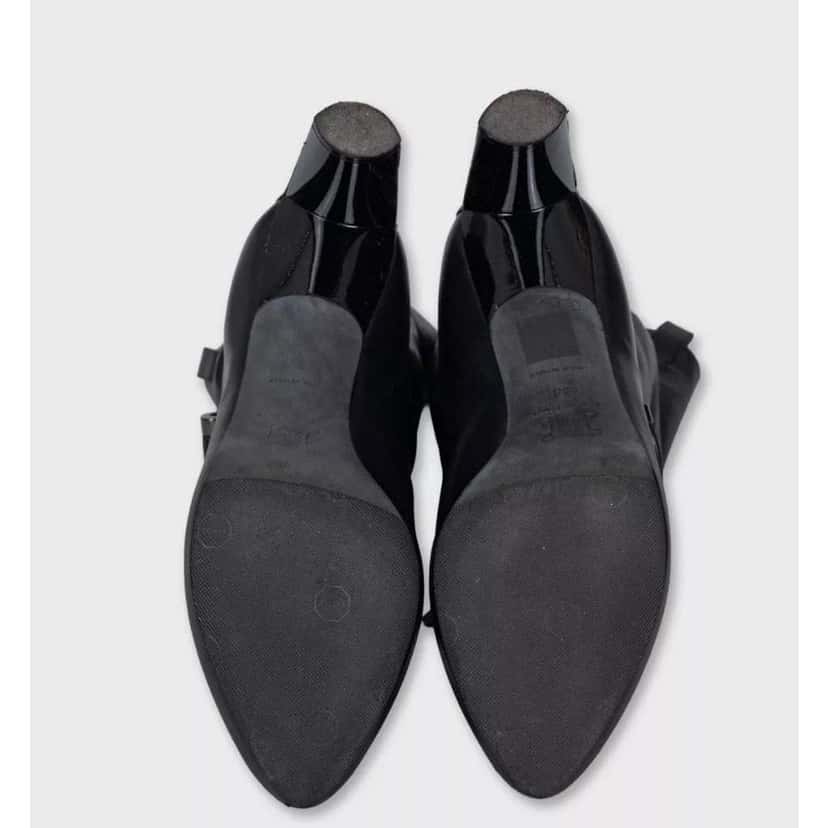 Celine Fringe Tapered Boots Black Leather Very good condition - Model View