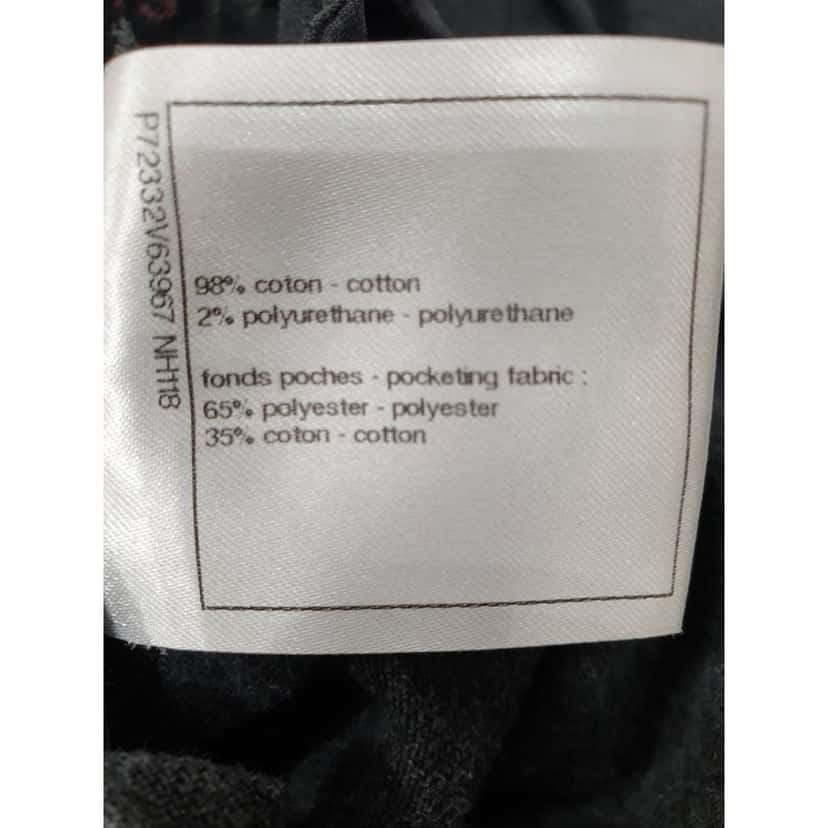 Chanel 2022 Graffiti Logo Printed Jeans Black Denim Very good condition - Box View