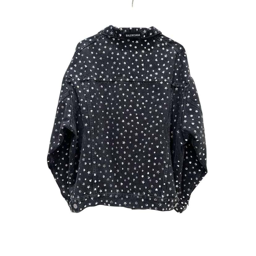 Balenciaga Jacket Grey Denim Very good condition - Back View