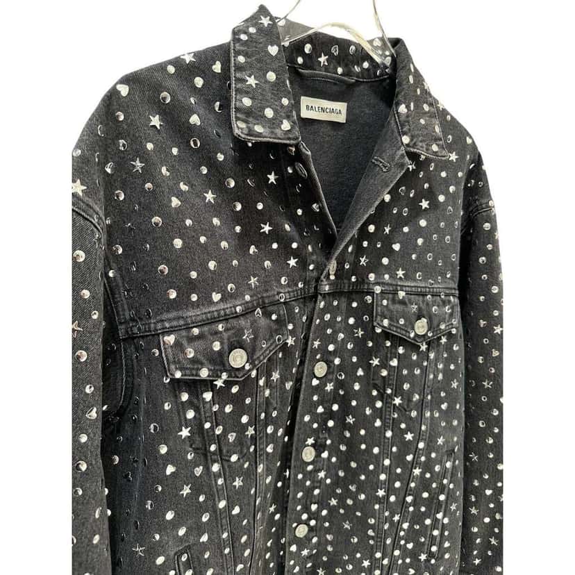 Balenciaga Jacket Grey Denim Very good condition - Model View