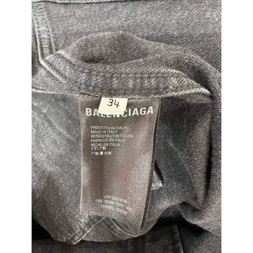Balenciaga Jacket Grey Denim Very good condition - Box View