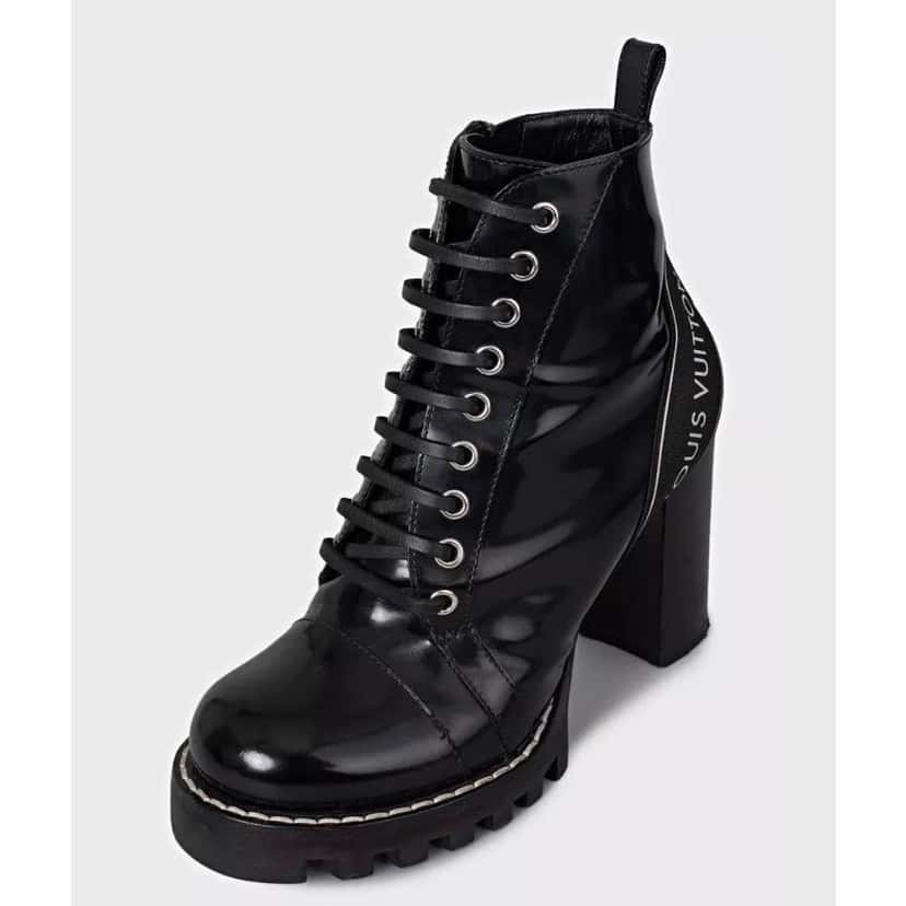 Louis Vuitton Star Trail Ankle Boots Black Leather Very good condition - Inside View