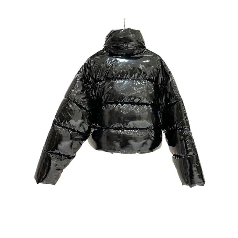 Balenciaga Lacquered Puffer Jacket Black Cotton Good condition - Back View