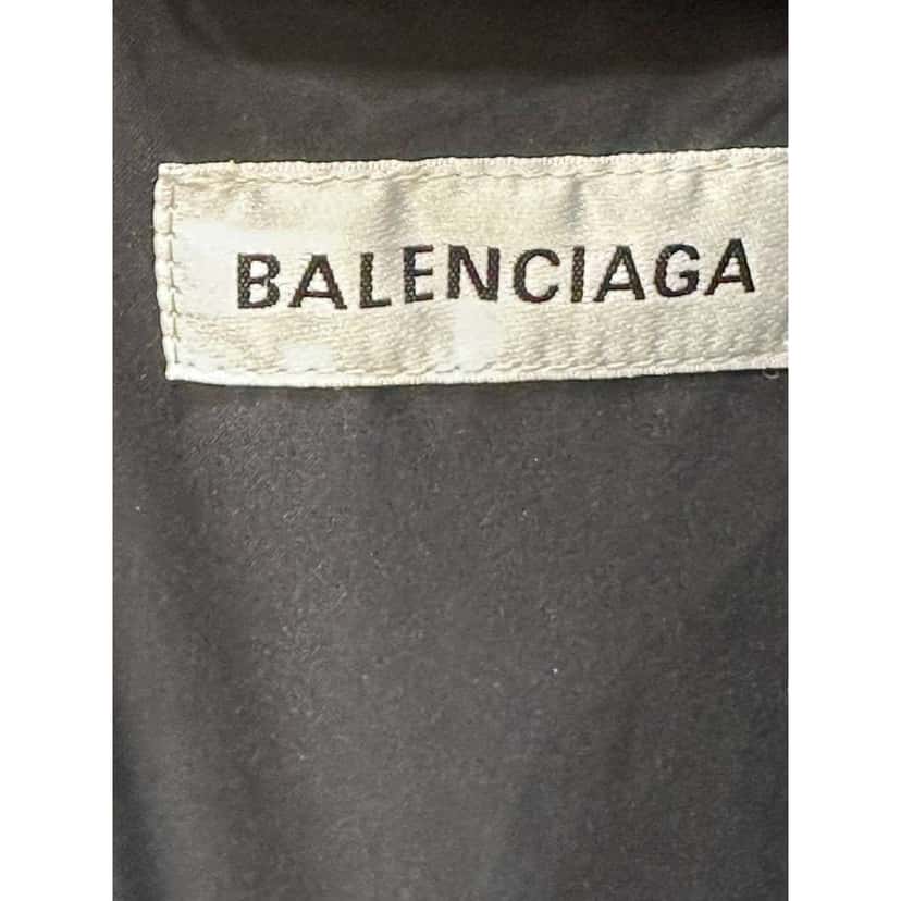 Balenciaga Lacquered Puffer Jacket Black Cotton Good condition - Model View