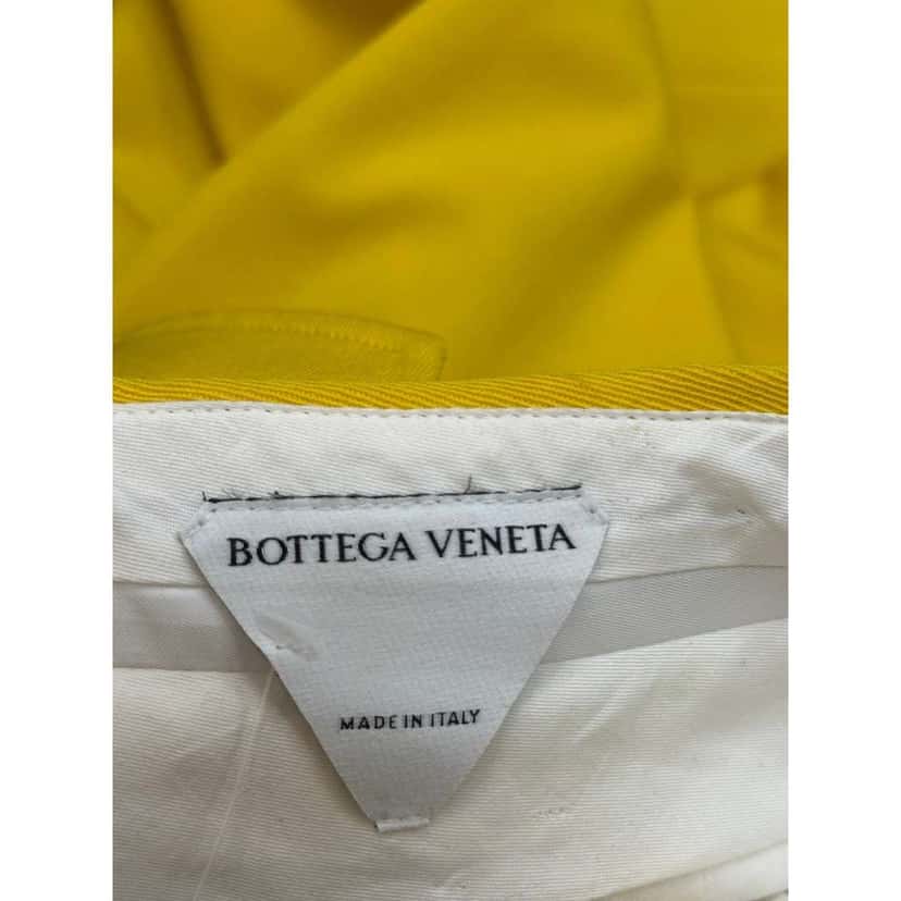 Bottega Veneta High Waisted Trousers Pants Yellow Wool Very good condition - Inside View