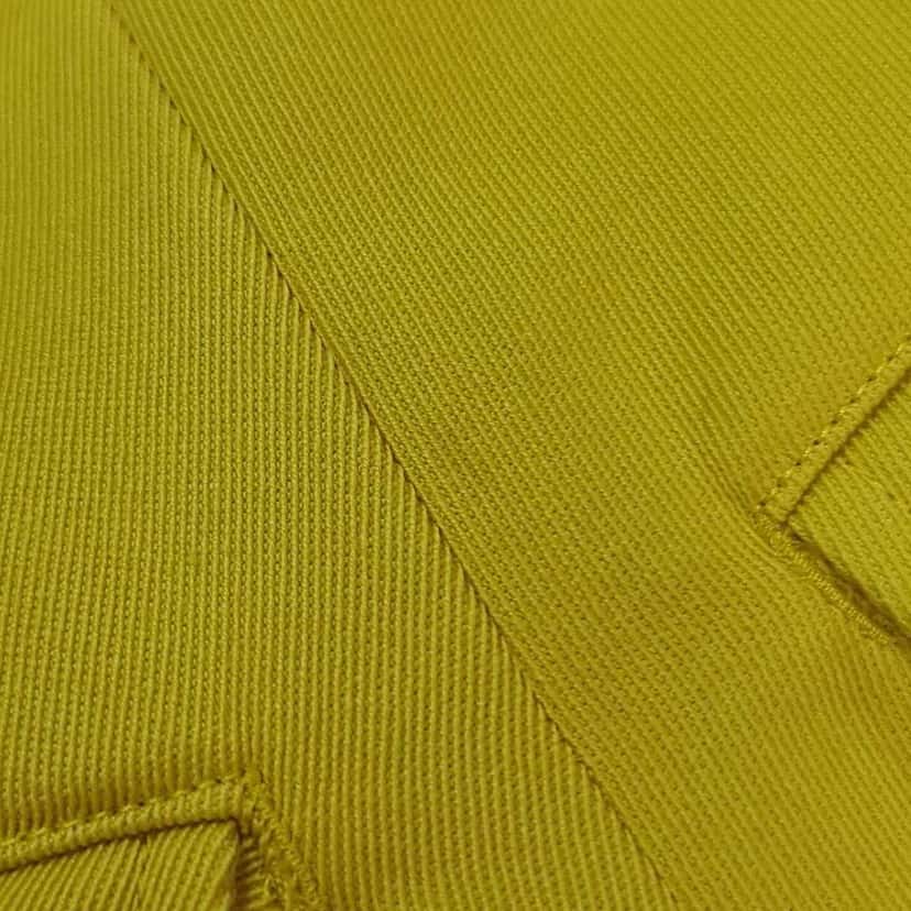 Bottega Veneta High Waisted Trousers Pants Yellow Wool Very good condition - Model View
