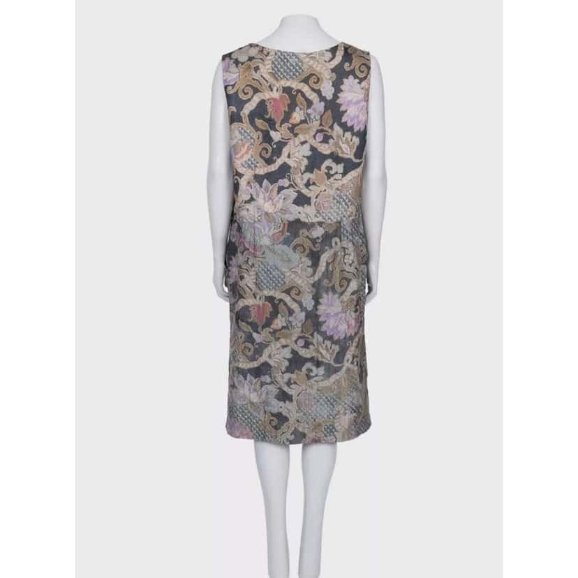 Dries Van Noten Floral Print Midi Dress MultiColor Silk Very good condition - Inside View