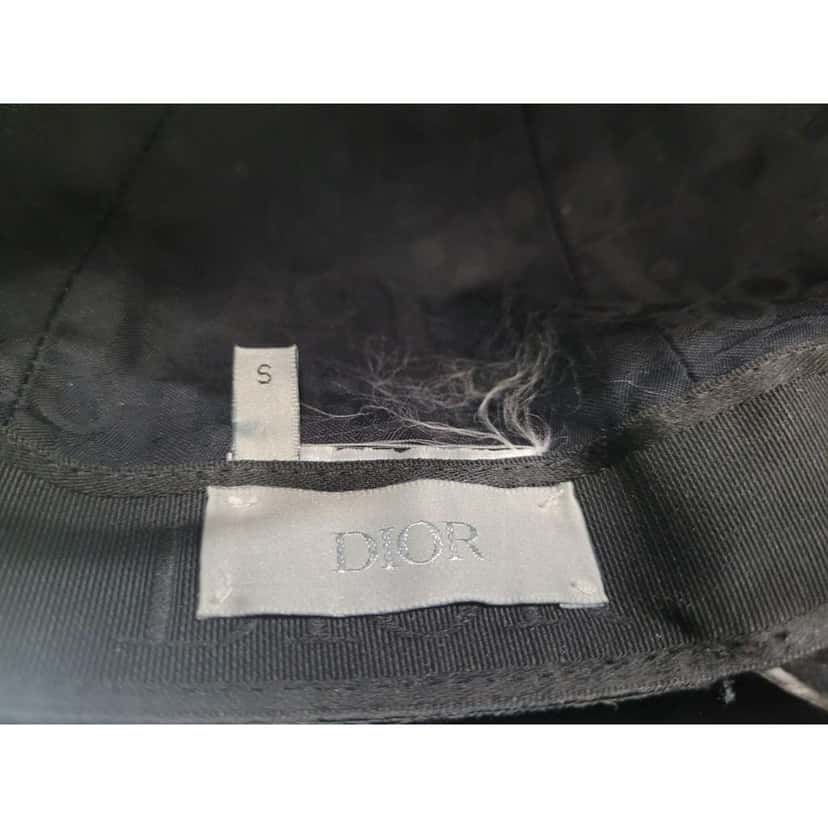 Dior Logo Print Baseball Cap Black Cotton Very good condition - Box View