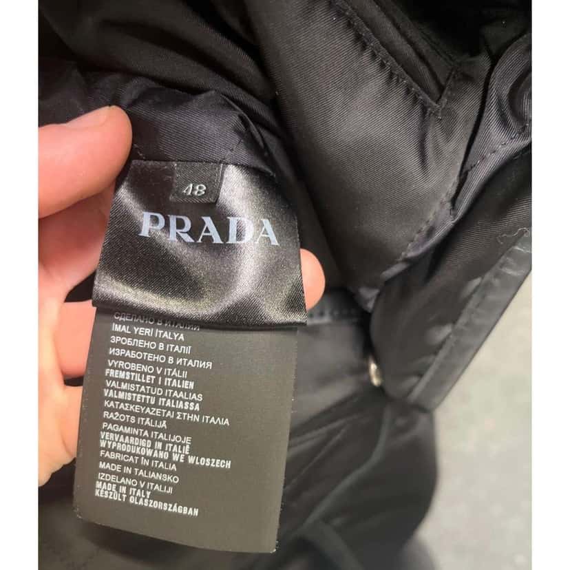 Prada Maxi Vest Black Leather Very good condition - Box View