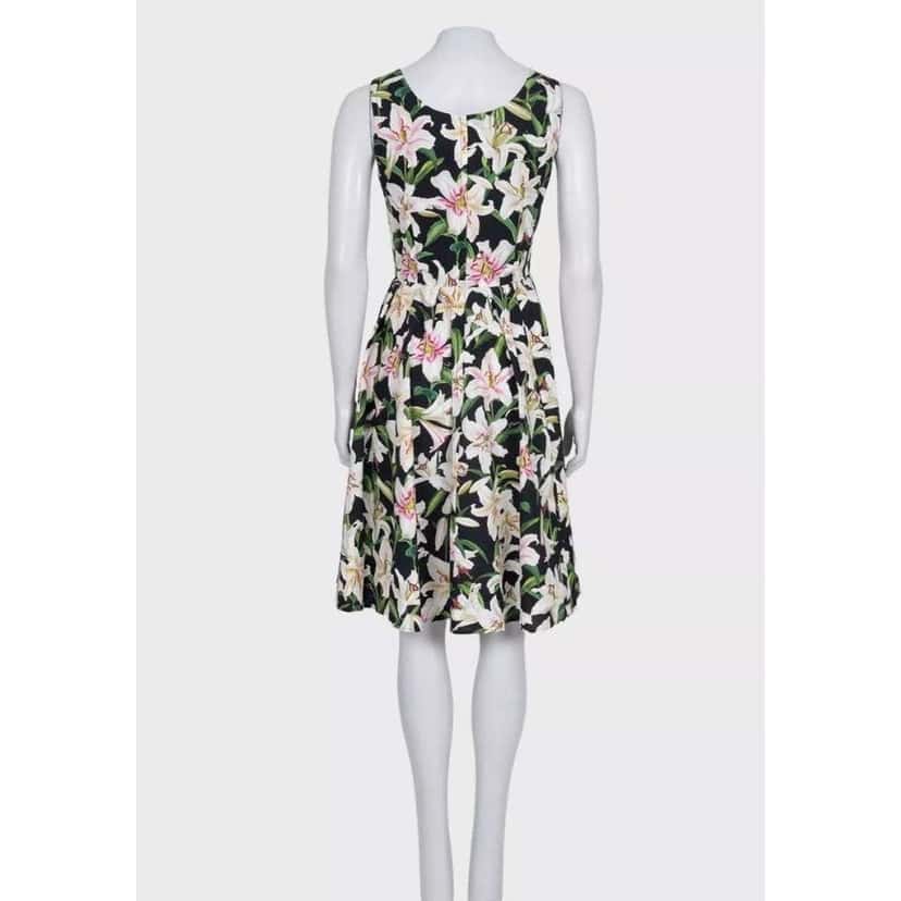 Dolce & Gabbana Floral Print Mini Dress MultiColor Cotton Very good condition - Inside View