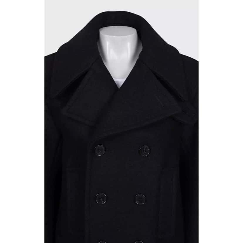 Saint Laurent Coat Lining Black Silk Very good condition - Model View