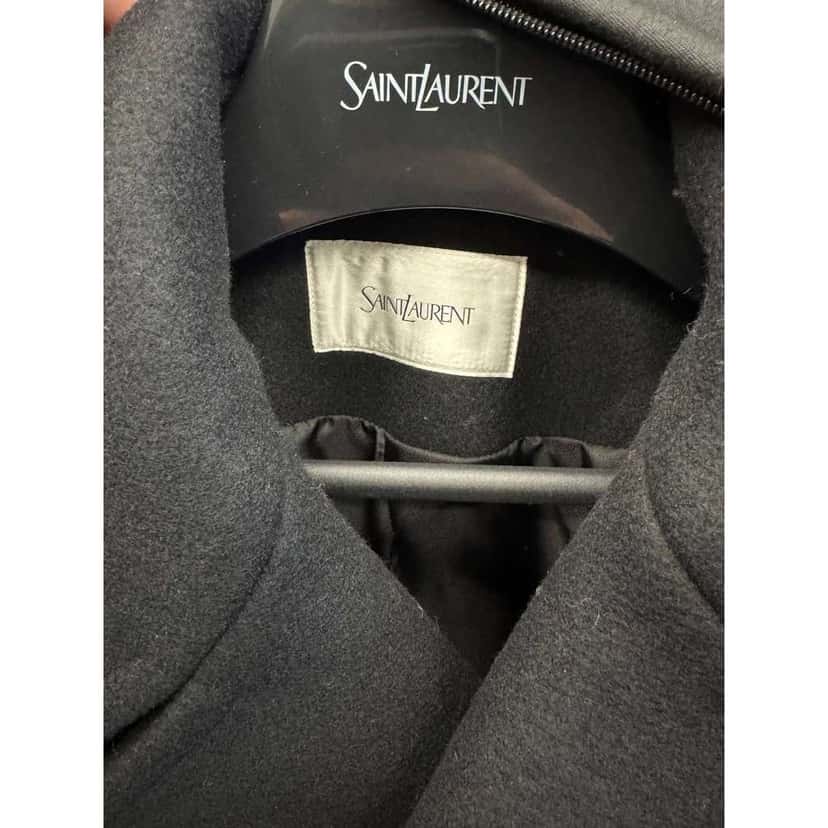 Saint Laurent Coat Lining Black Silk Very good condition - Box View