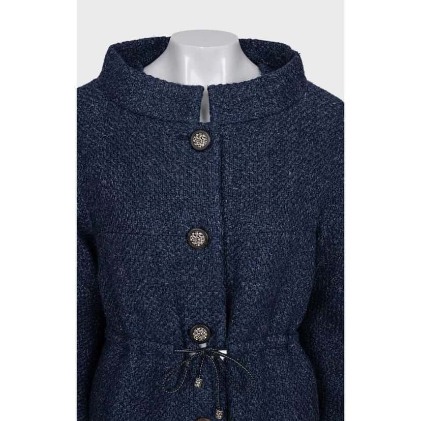 Chanel Fall 2012 Collection Coat Blue Cotton Very good condition - Inside View