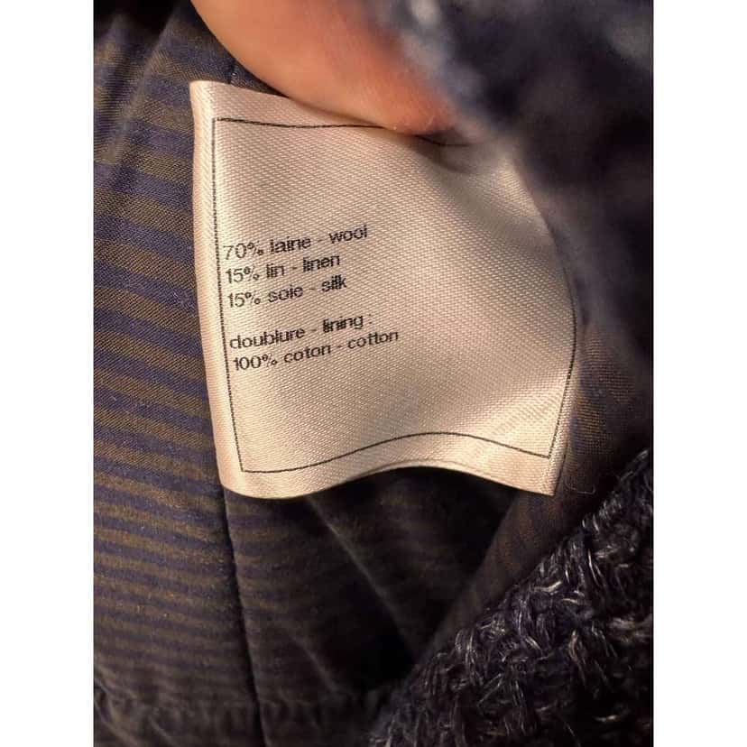 Chanel Fall 2012 Collection Coat Blue Cotton Very good condition - Box View