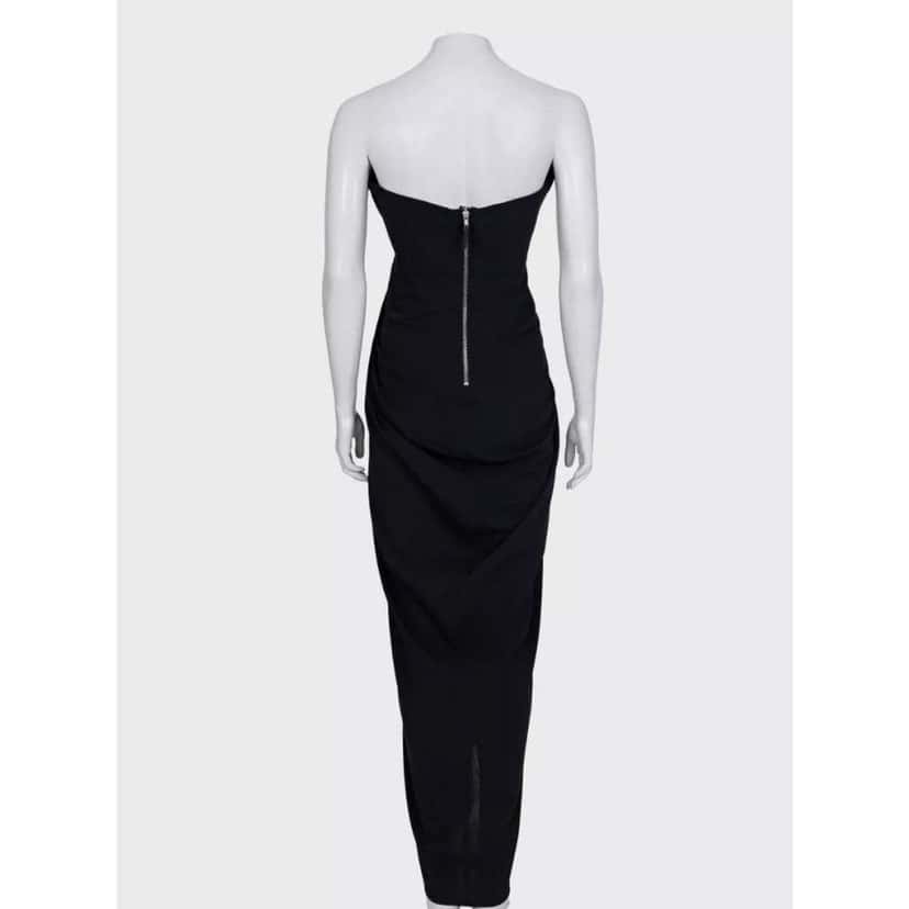 Rick Owens Open Shoulder Dress Black Cotton Very good condition - Inside View