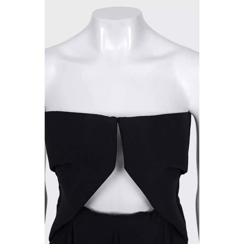 Rick Owens Open Shoulder Dress Black Cotton Very good condition - Model View