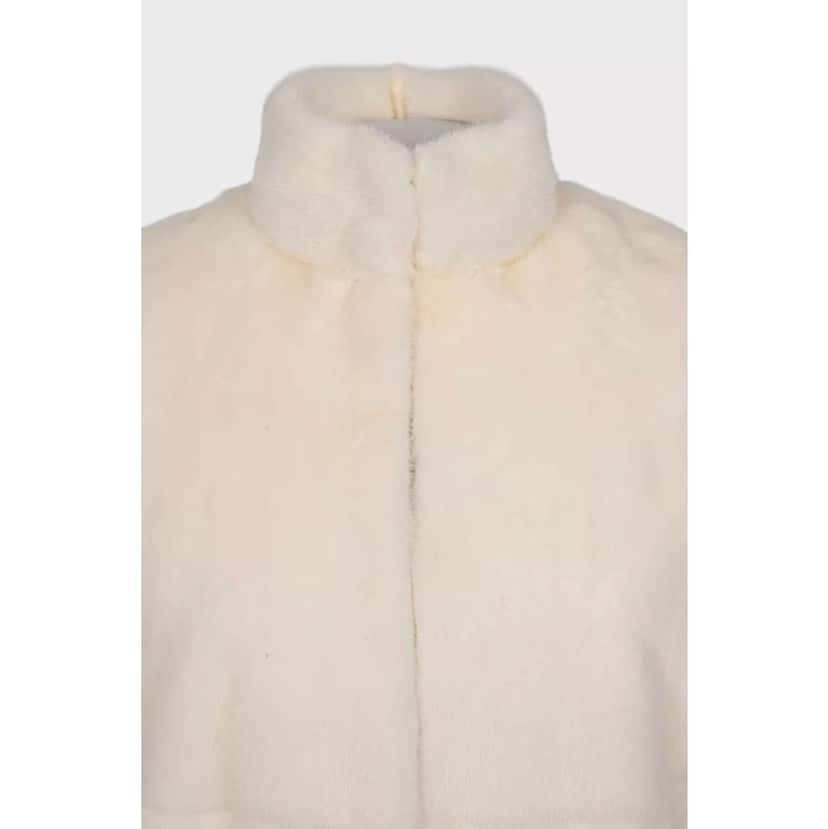 Saint Laurent Cropped Coat Black Cotton Very good condition - Model View