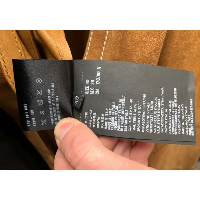 Prada Lambskin Long Vest with Belt Red Leather Very good condition - Box View