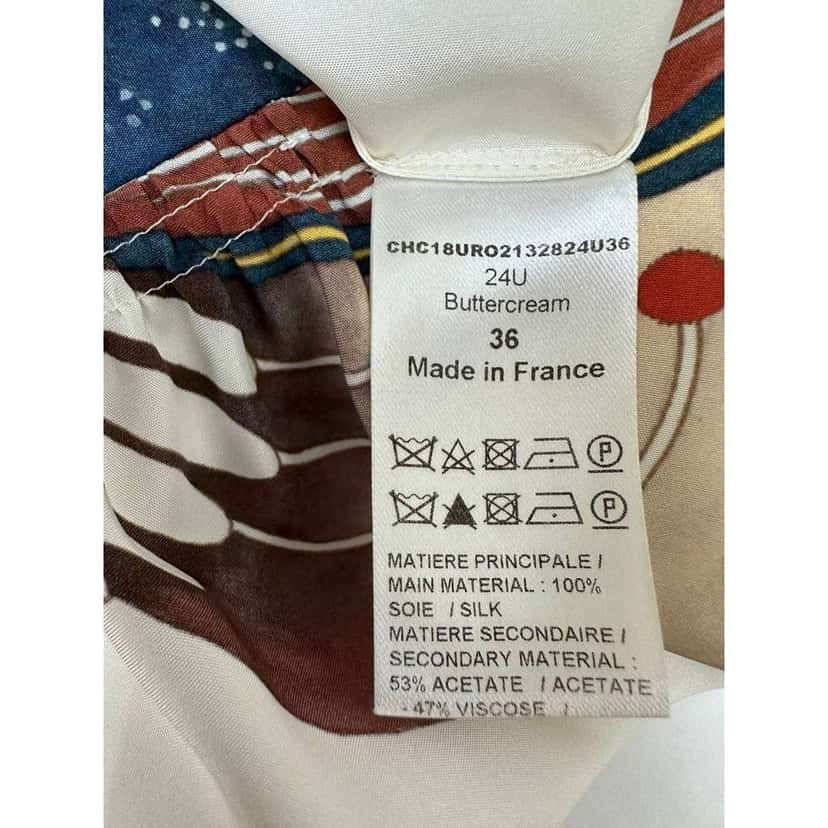 Chloé Chloe Printed Dress Black Silk Very good condition - Inside View