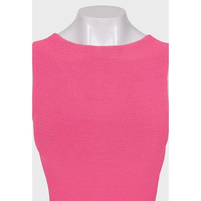 Valentino Garavani Valentino Lace Detail Dress Pink Cotton Very good condition - Model View